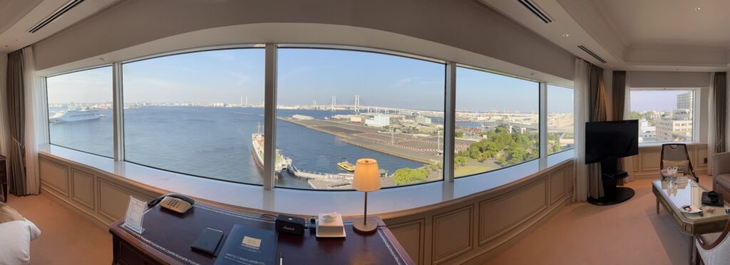 Panoramic view from the Semi-Suite at Hotel New Grand