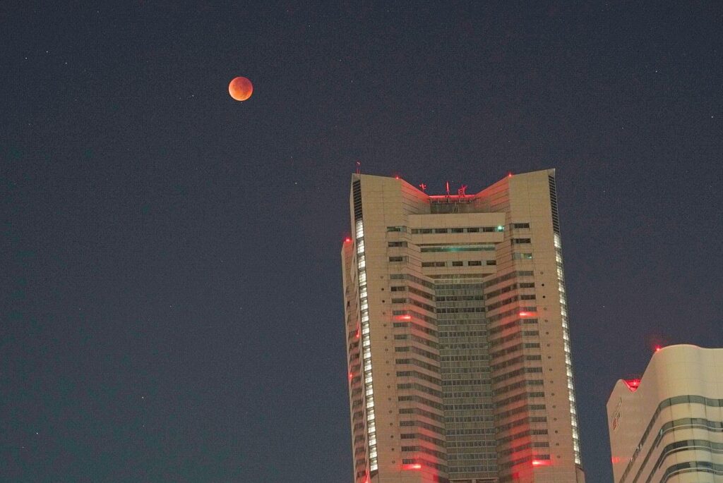 Moon over Rinko Park